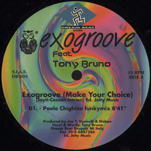 Tony Bruno : Exogroove (2x12")