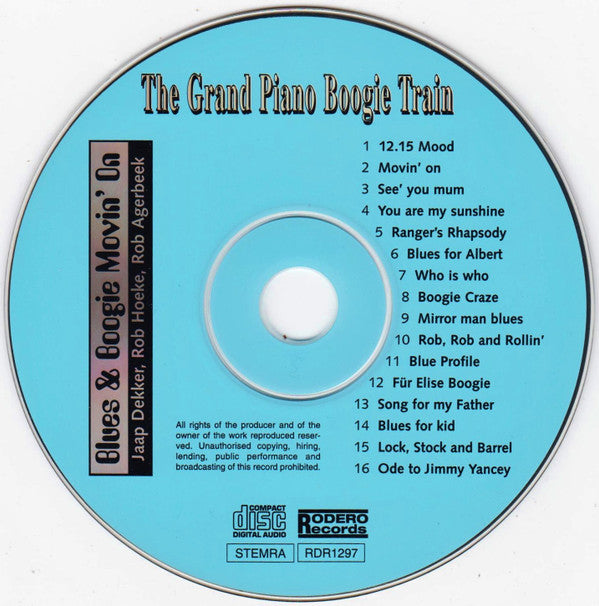 The Grand Piano Boogie Train : Blues & Boogie Movin' On (CD, Album)