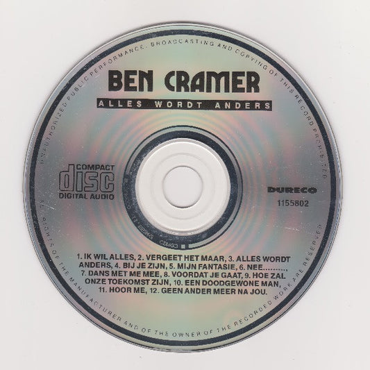 Ben Cramer : Alles Wordt Anders (CD, Album)