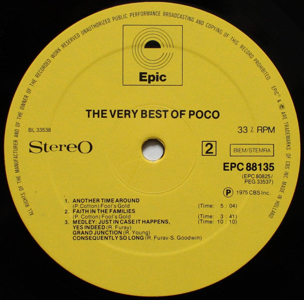 Poco (3) : The Very Best Of Poco (2xLP, Comp)