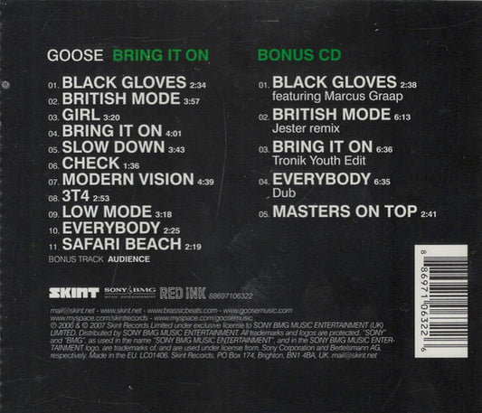 Goose (3) : Bring It On (2xCD, Album, Ltd)
