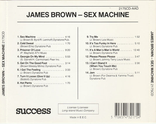 James Brown : Live - Sex Machine (CD, Comp)