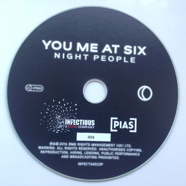 You Me At Six : Night People (CDr, Album, Promo, Wat)
