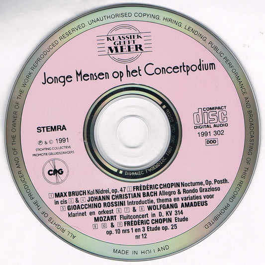 Johann Christian Bach, Max Bruch, Frédéric Chopin, Wolfgang Amadeus Mozart, Gioacchino Rossini : Klassiek Geeft Meer - Jonge Mensen Op Het Concertpodium (CD, Comp)