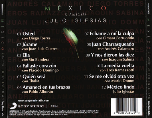 Julio Iglesias : México & Amigos (CD, Album)