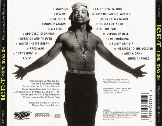 Ice-T : Home Invasion (CD, Album)