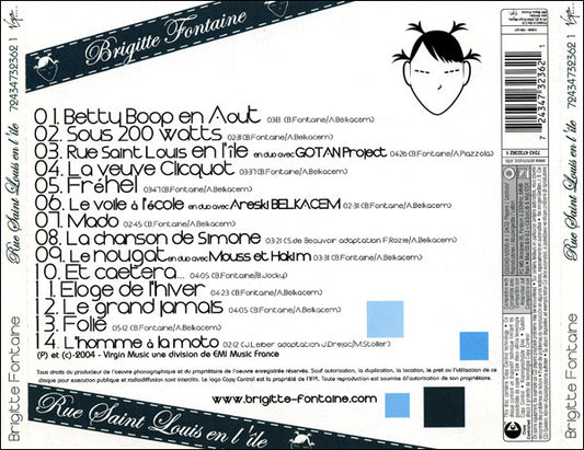 Brigitte Fontaine : Rue Saint Louis En L'île (CD, Album, Copy Prot.)