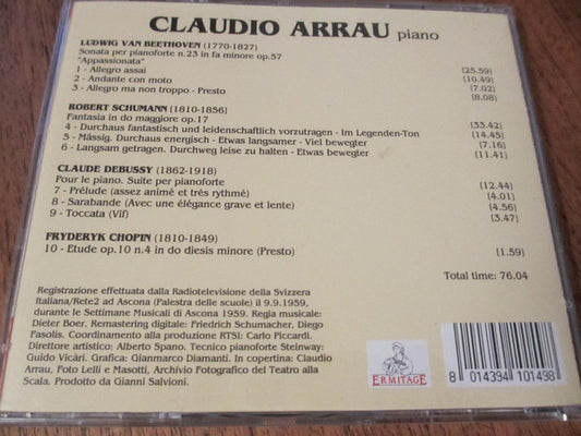 Claudio Arrau : Claudio Arrau (CD, Album, RM)