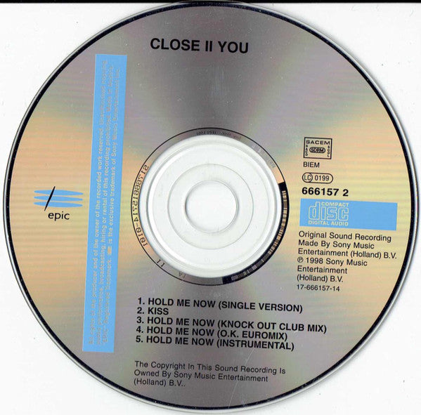 Close II You : Hold Me Now (CD, Maxi)