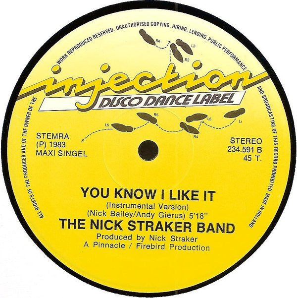 Nick Straker Band : You Know I Like It (12", Maxi, Gen)