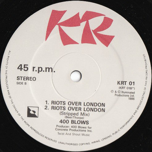 400 Blows : Let The Music Play (12")