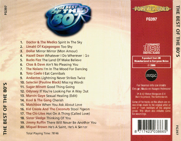 Various : The Best Of The 80's (CD, Comp)