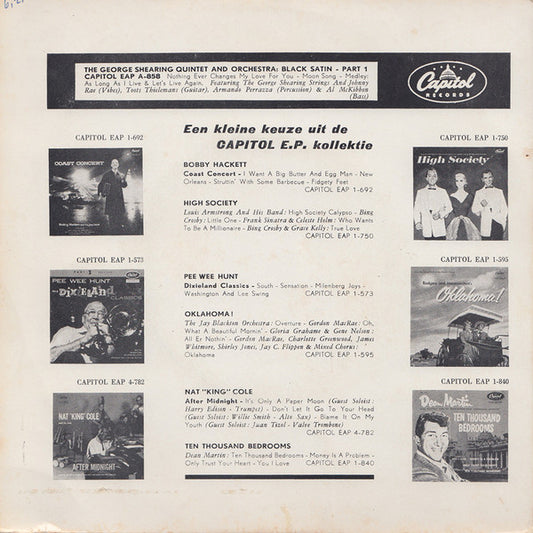 The George Shearing Quintet And The George Shearing Orchestra : Black Satin - Part 1 (7", EP)