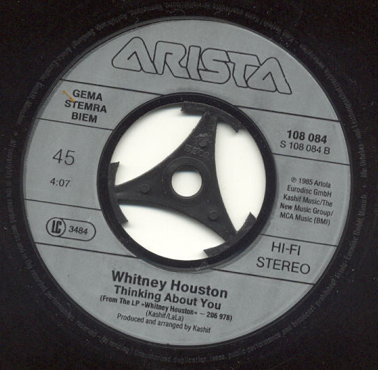 Whitney Houston : Greatest Love Of All (7", Single)