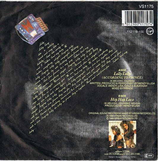Wendy & Lisa : Lolly Lolly (7", Single)