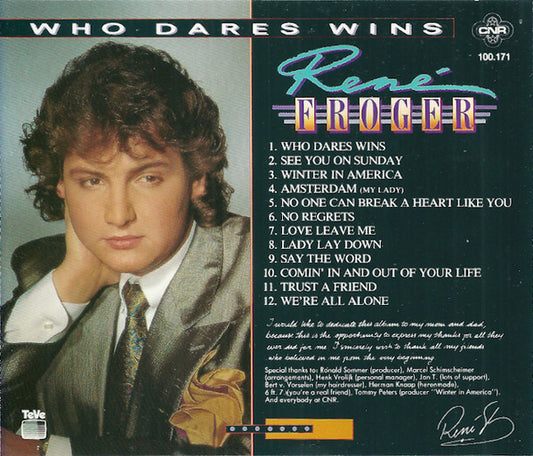 René Froger : Who Dares Wins (CD, Album + CD, Single)