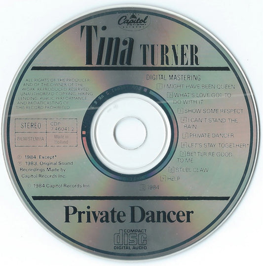 Tina Turner : Private Dancer (CD, Album, RE, RP)