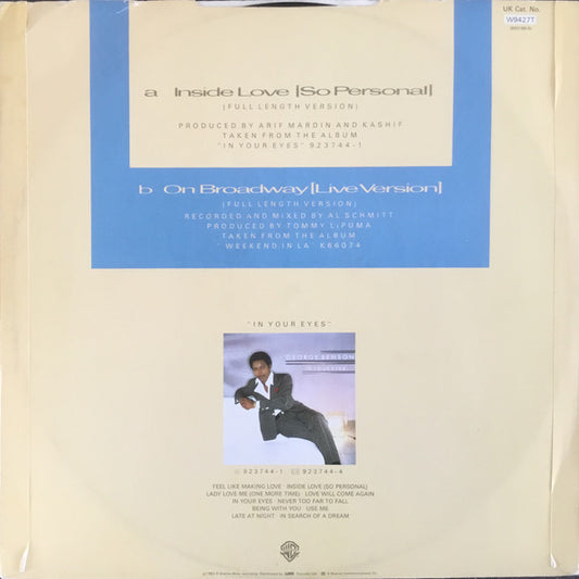 George Benson : Inside Love (So Personal) (12")