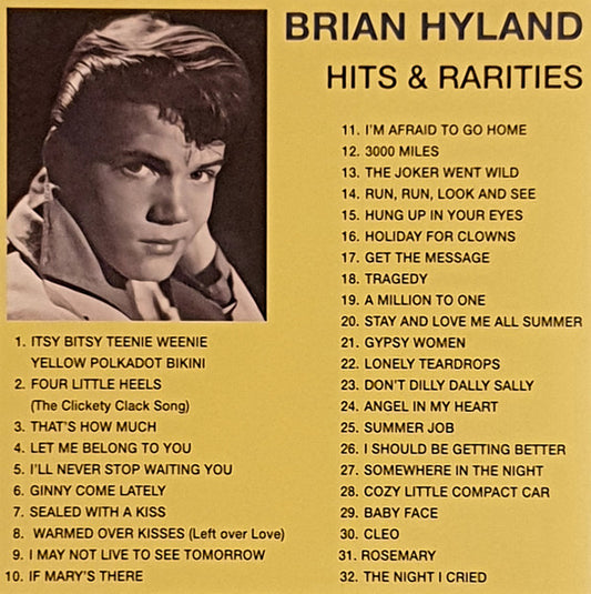 Brian Hyland : Hits And Rarities (CD, Comp)
