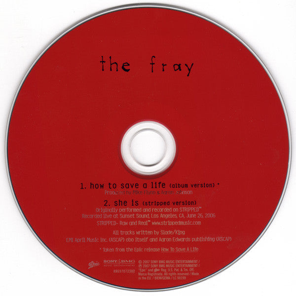 The Fray : How To Save A Life (CD, Single)