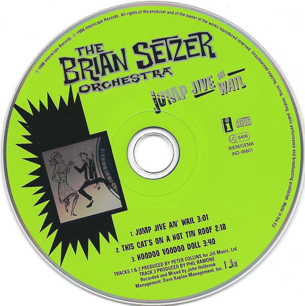 Brian Setzer Orchestra : Jump Jive An' Wail (CD, Single)