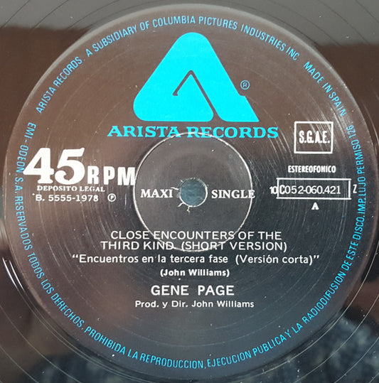 Gene Page : Encuentros En La 3ª Fase (12", Maxi)