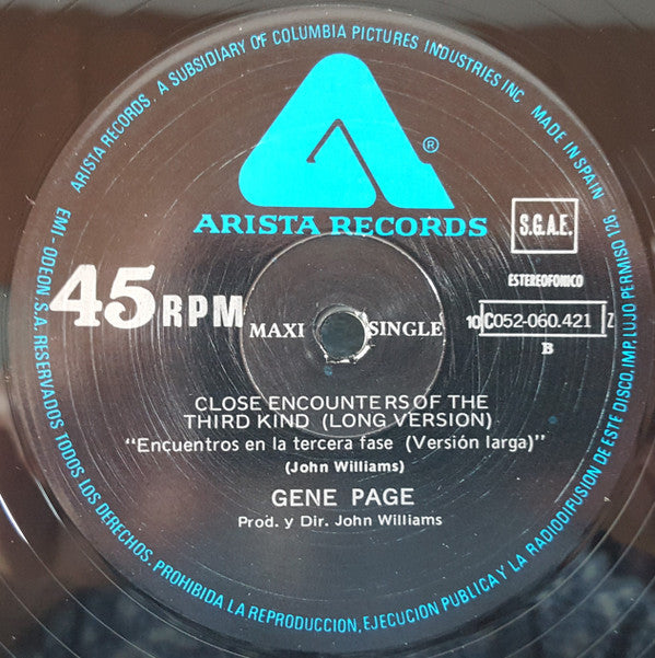 Gene Page : Encuentros En La 3ª Fase (12", Maxi)