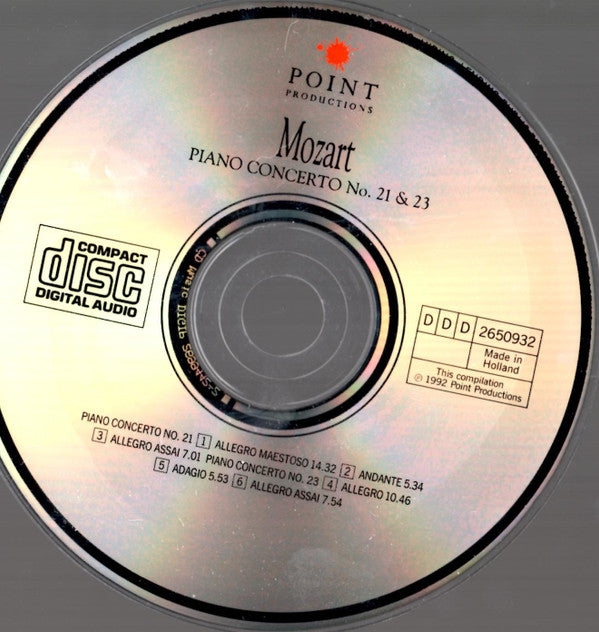 Wolfgang Amadeus Mozart : Konzert Für Klavier Und Orchester Nr. 21 'Elvira Madigan' / Konzert Für Klavier Und Orchester Nr. 23 (CD, Comp)