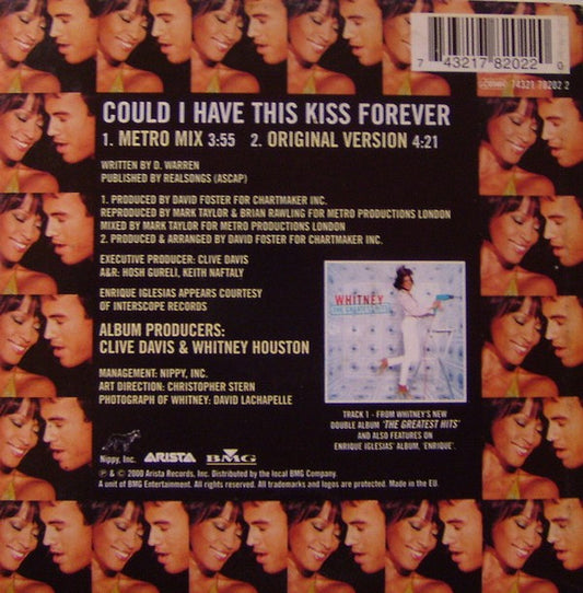 Whitney Houston & Enrique Iglesias : Could I Have This Kiss Forever (CD, Single, Car)