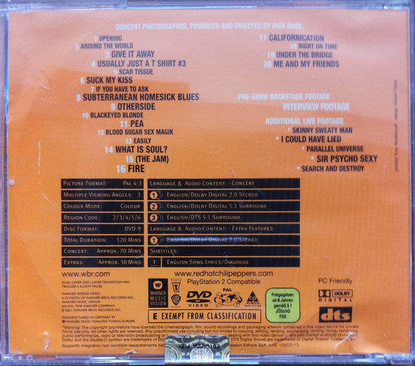 Red Hot Chili Peppers : Off The Map (DVD, PAL)