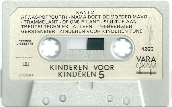 Kinderen voor Kinderen : Kinderen Voor Kinderen 5 (Cass, Album)