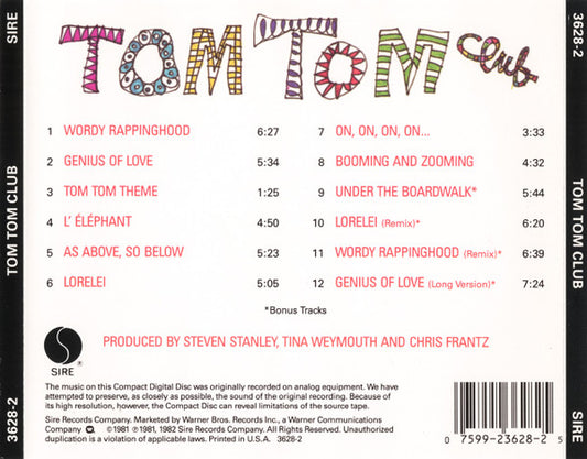 Tom Tom Club : Tom Tom Club (CD, Album, RE, Spe)