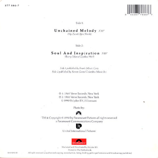 The Righteous Brothers : Unchained Melody (7", Single)