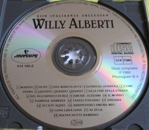 Willy Alberti : Zijn Italiaanse Successen (CD, Comp)