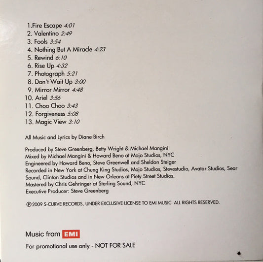 Diane Birch : Bible Belt (CDr, Album, Promo)