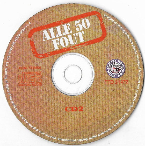 Various : Alle 50 Fout (2xCD, Album, Comp)