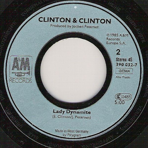Clinton & Clinton : Can You Feel It? (7")