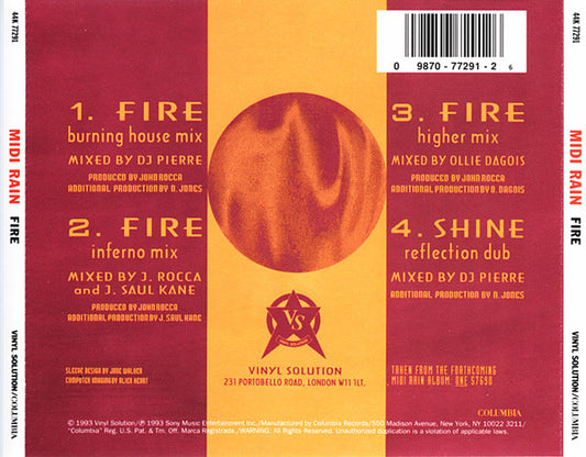 Midi Rain : Fire (CD)