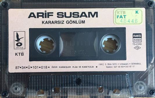Arif Susam : Kararsız Gönlüm (Cass, Album)