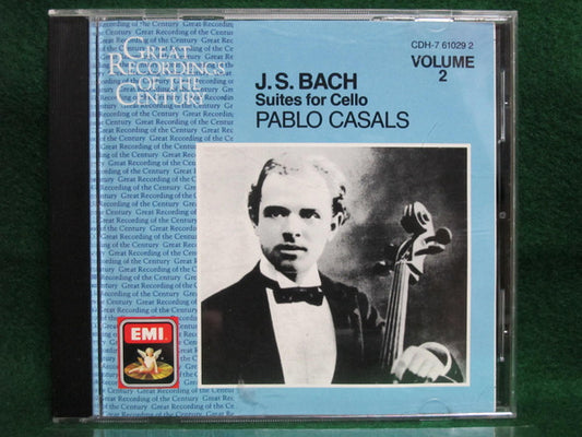 Johann Sebastian Bach / Pablo Casals : Suites For Cello - Volume 2 (CD, Comp, Mono, RM)