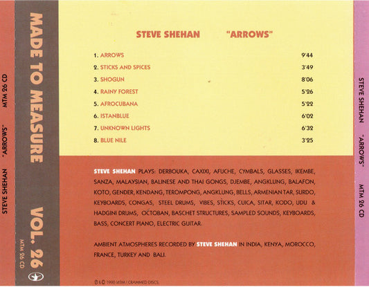Steve Shehan : Arrows (CD)