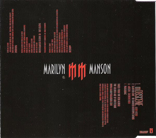 Marilyn Manson : mOBSCENE (CD, Maxi, Dis)