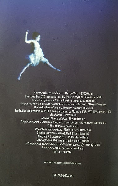 Claudio Monteverdi, René Jacobs, Trisha Brown, Simon Keenlyside, Concerto Vocale, Collegium Vocale, Trisha Brown Company : L'Orfeo (2xDVD-V, NTSC)