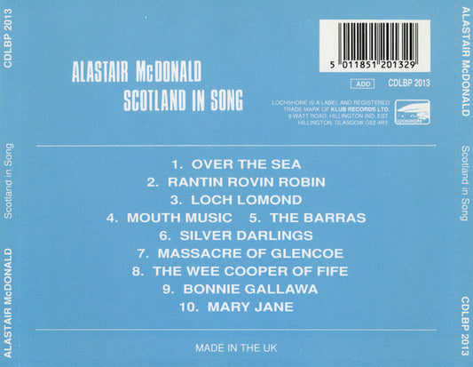 Alastair McDonald With Leo Maguire (2) : Scotland In Song (CD, Album, RE)