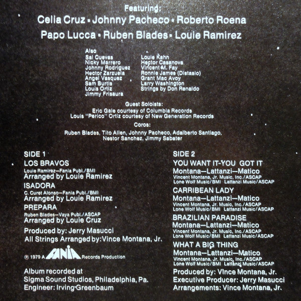 Fania All Stars : Cross Over (LP, Album)