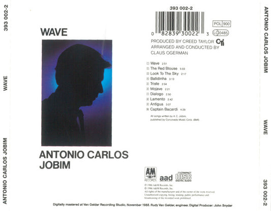 Antonio Carlos Jobim : Wave (CD, Album, RE, RM)