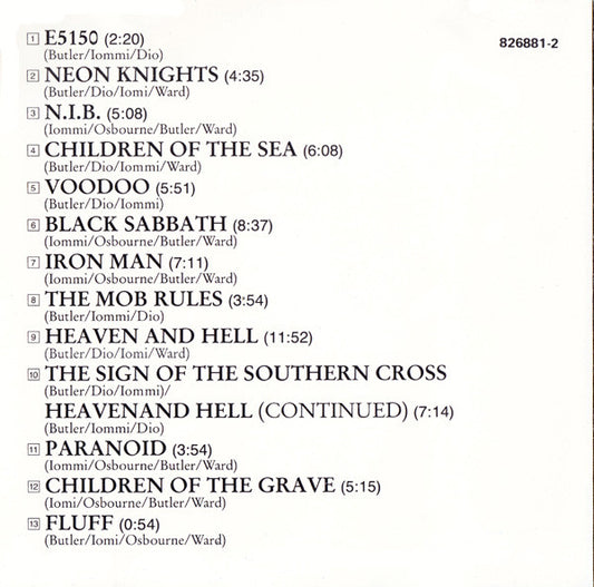 Black Sabbath : Live Evil (CD, Album)