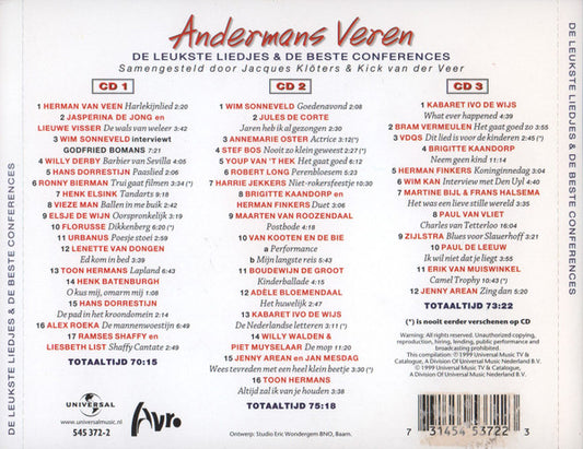 Various : Andermans Veren (de Leukste Liedjes En de Beste Conferences) (3xCD, Comp)