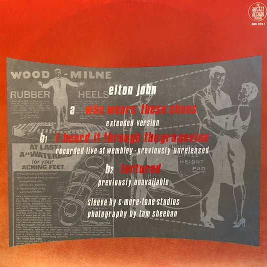 Elton John : Who Wears These Shoes (12", Maxi)