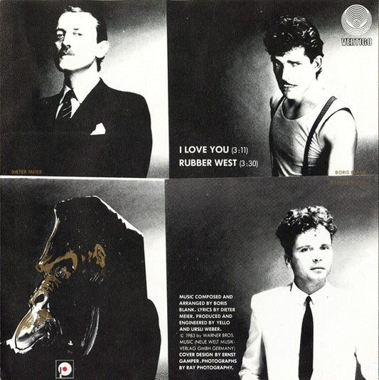 Yello : I Love You (7", Single)